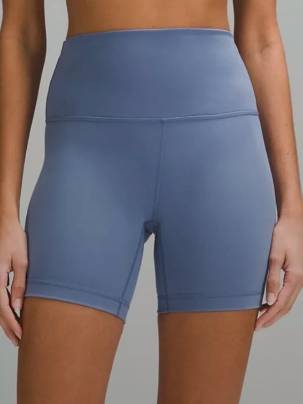NWT Lululemon Wunder Train HR Contour Fit Shorts 6" Women Oasis Blue 4 Bike